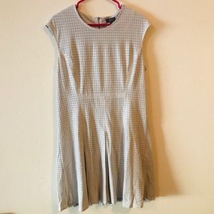 The Limited Vapor Blue Eyelet Sleeveless Dress